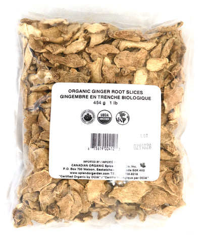 Organic Ginger Root Slices