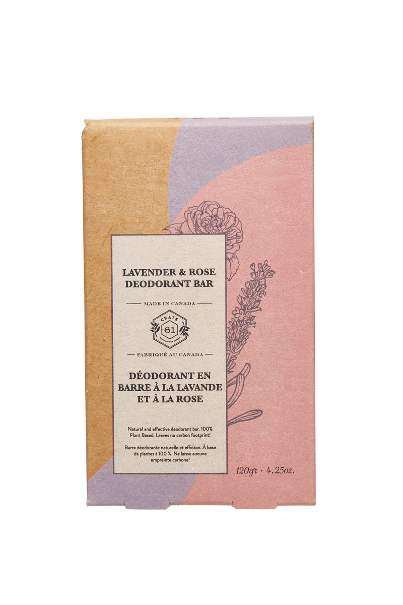 Lavender & Rose Deodorant Bar