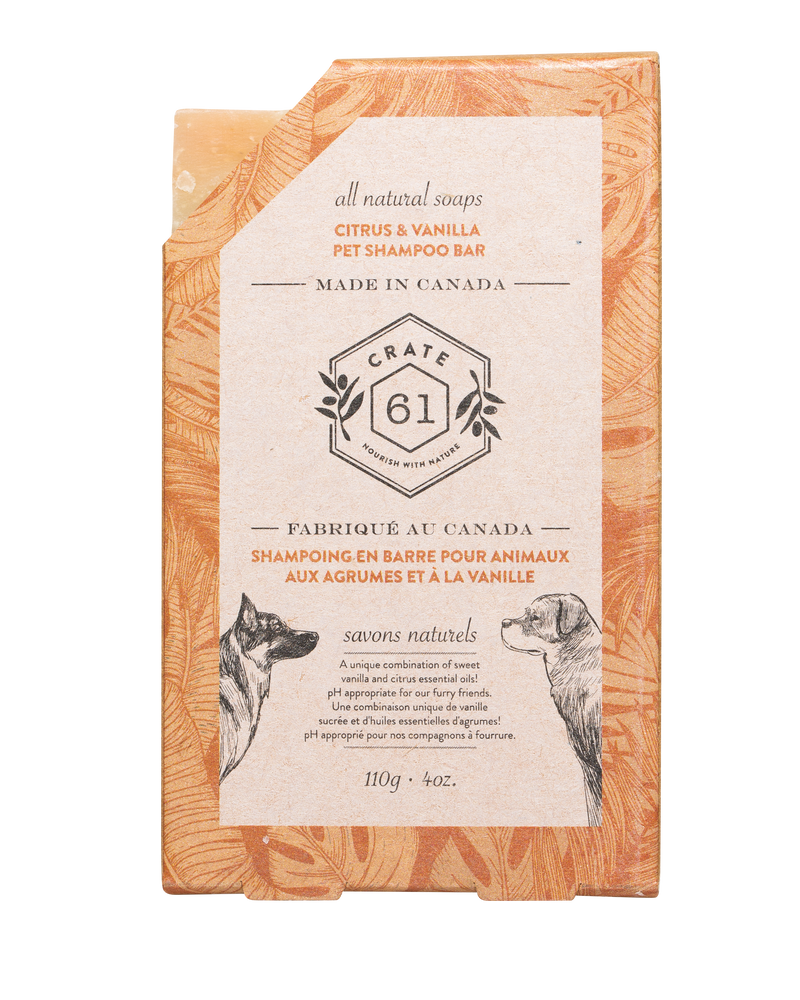 Citrus & Vanilla Pet Shampoo Bar