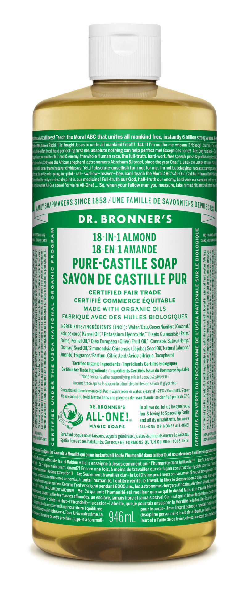 Almond Pure-Castile Liquid Soap