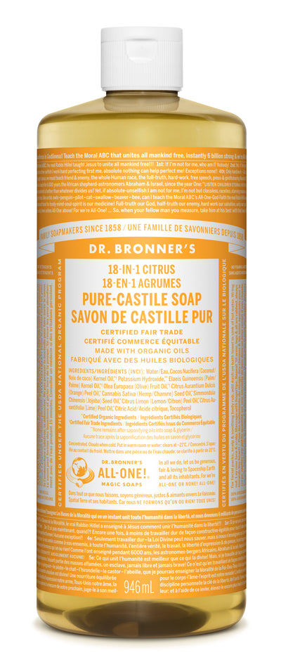 Citrus Pure-Castile Liquid Soap