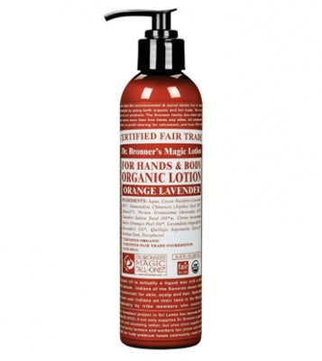 Orange Lavender Organic Lotion