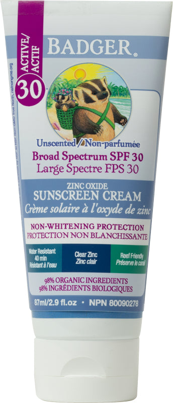 SPF 30 Clear Zinc Sunscreen Cream