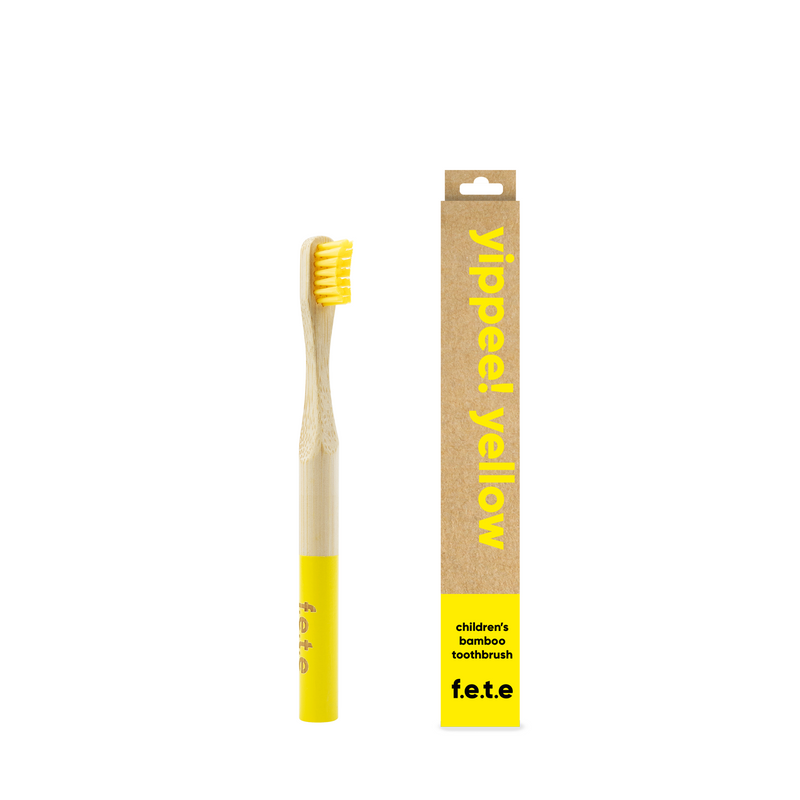 Child Bamboo Toothbrush Yellow