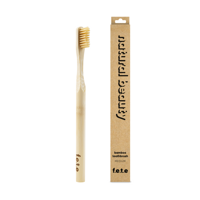 Bamboo Toothbrush Nat Beauty Medium