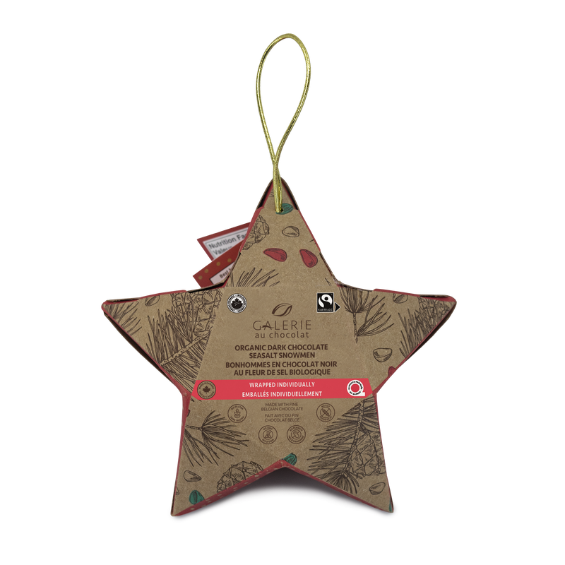 FT Star Ornament DK Choc & Sea Salt