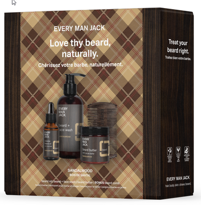 Holiday Beard Kit - Sandalwood