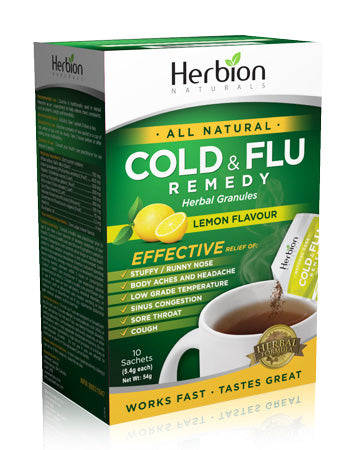 Herbion Cold & Flu Lemon Flavour