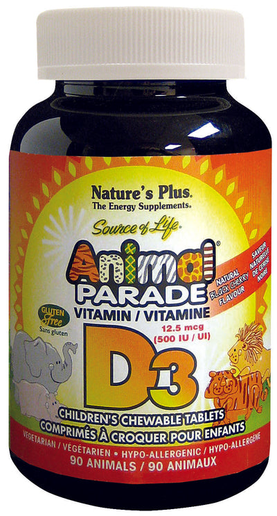 Animal Parade Vit D3, Blk Chy