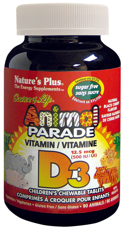 Animal Parade SFree Vit D3, Blk Chy