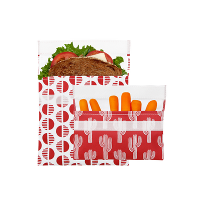 Reusable Bag Set, Velcro Desert