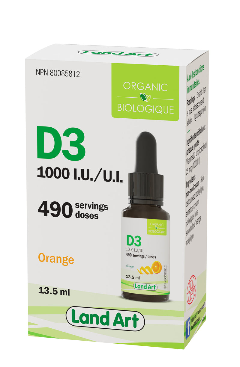 Organic Vitamin D3 1000IU