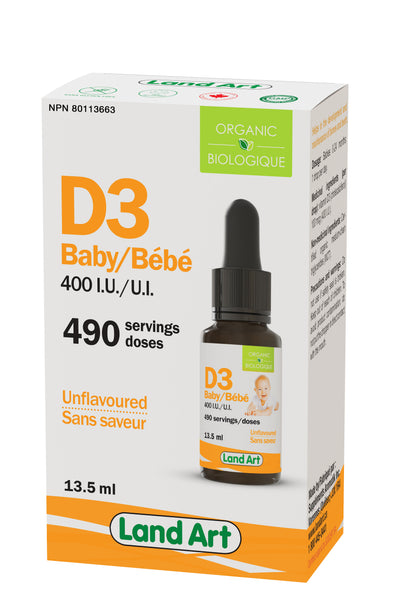 Organic Vitamin D3 400IU For Baby