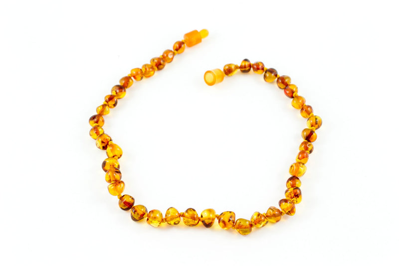 10.5" Baby Necklace Polished Cognac