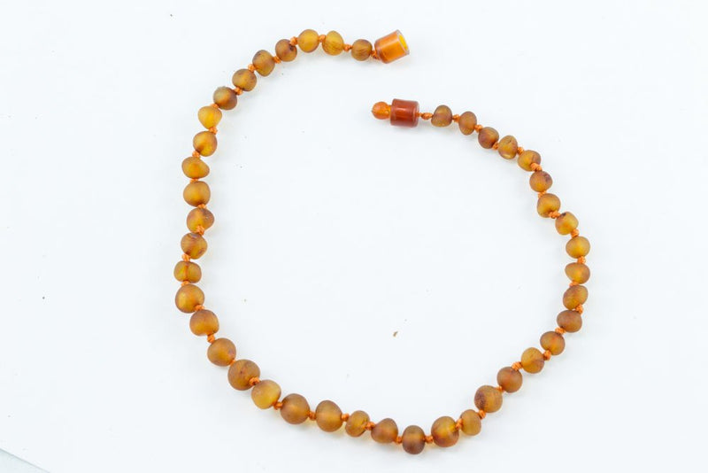 11" Baby Necklace - Raw Cognac