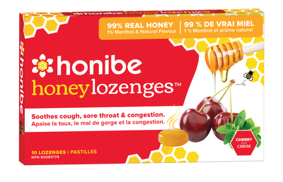 Honibe Honey Lozenges Cherry