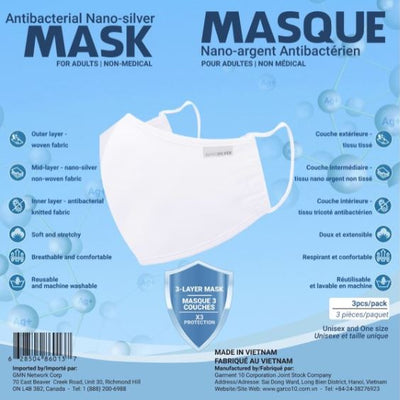 Nano Silver Adult Masks Green