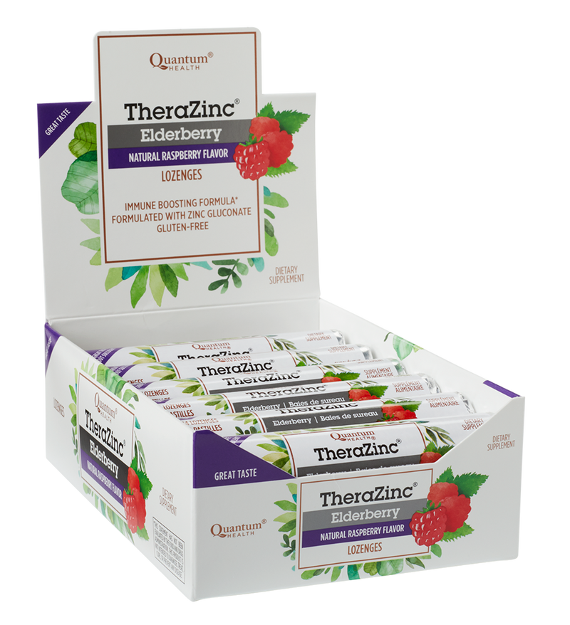 TheraZinc Elderberry Rolls Ctr Disp