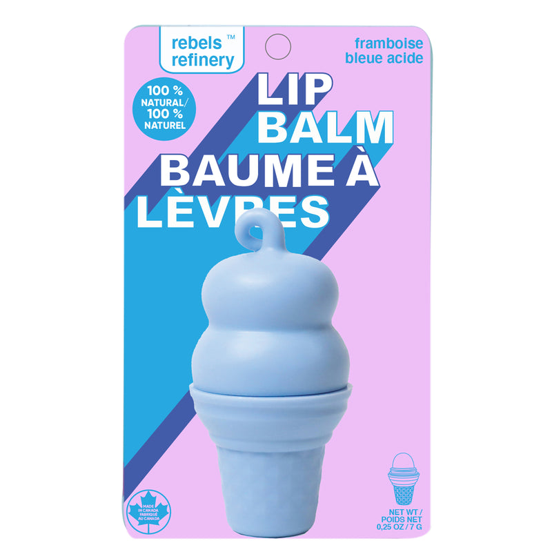 Ice Cream Lip Balm Blue Sour Rasp.