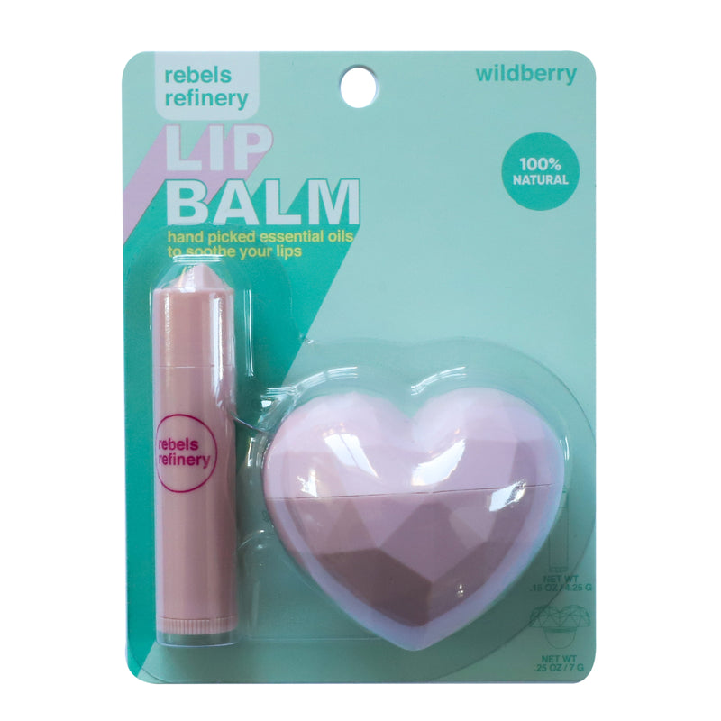 Heart Lip Balm Pink Wildberry