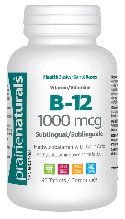 B12 1000 mcg - Sublingual