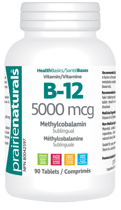 B12 5000 mcg - Sublingual