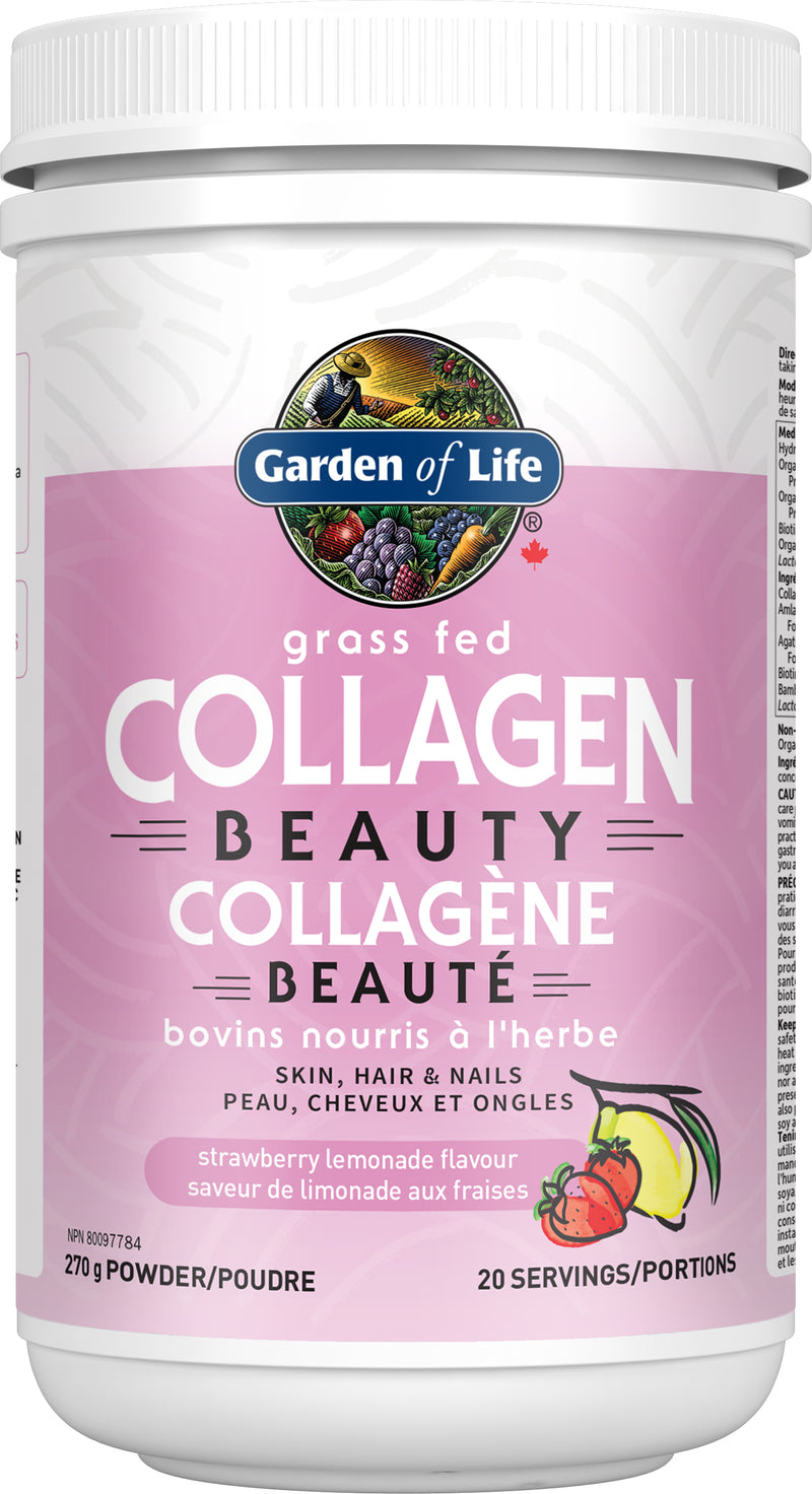 Grass Fed Collagen Strawb-lemon