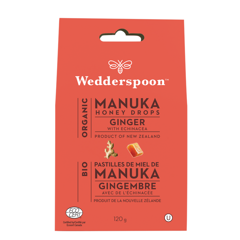 Org Manuka Honey Drops Ginger