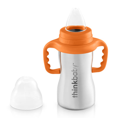 Stainless Steel Sippy Cup Orange