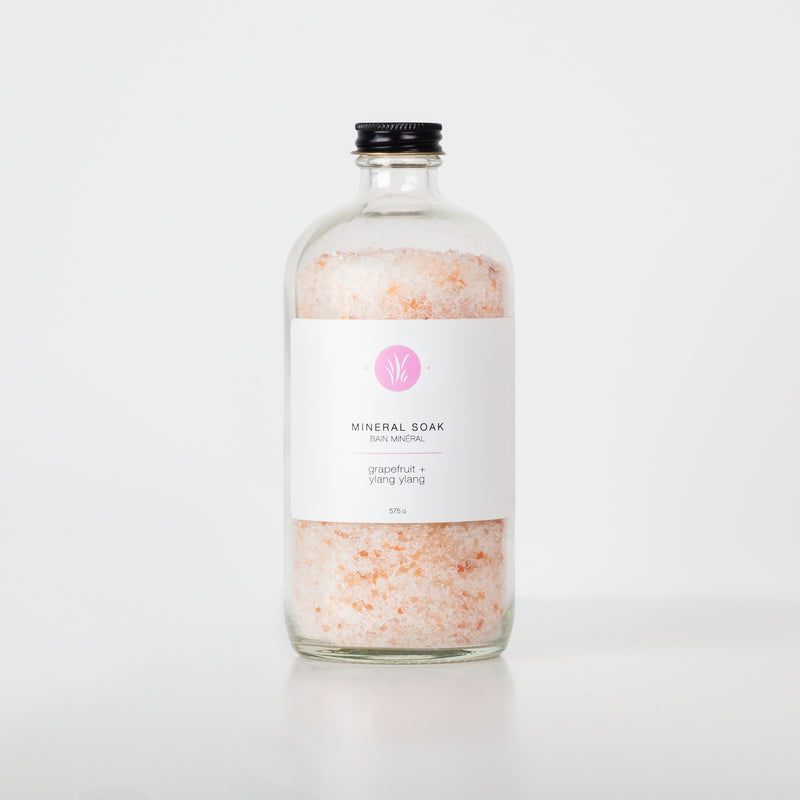 Mineral Soak: Grapefruit + Ylang