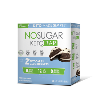 Keto Bar Cookies & Cream