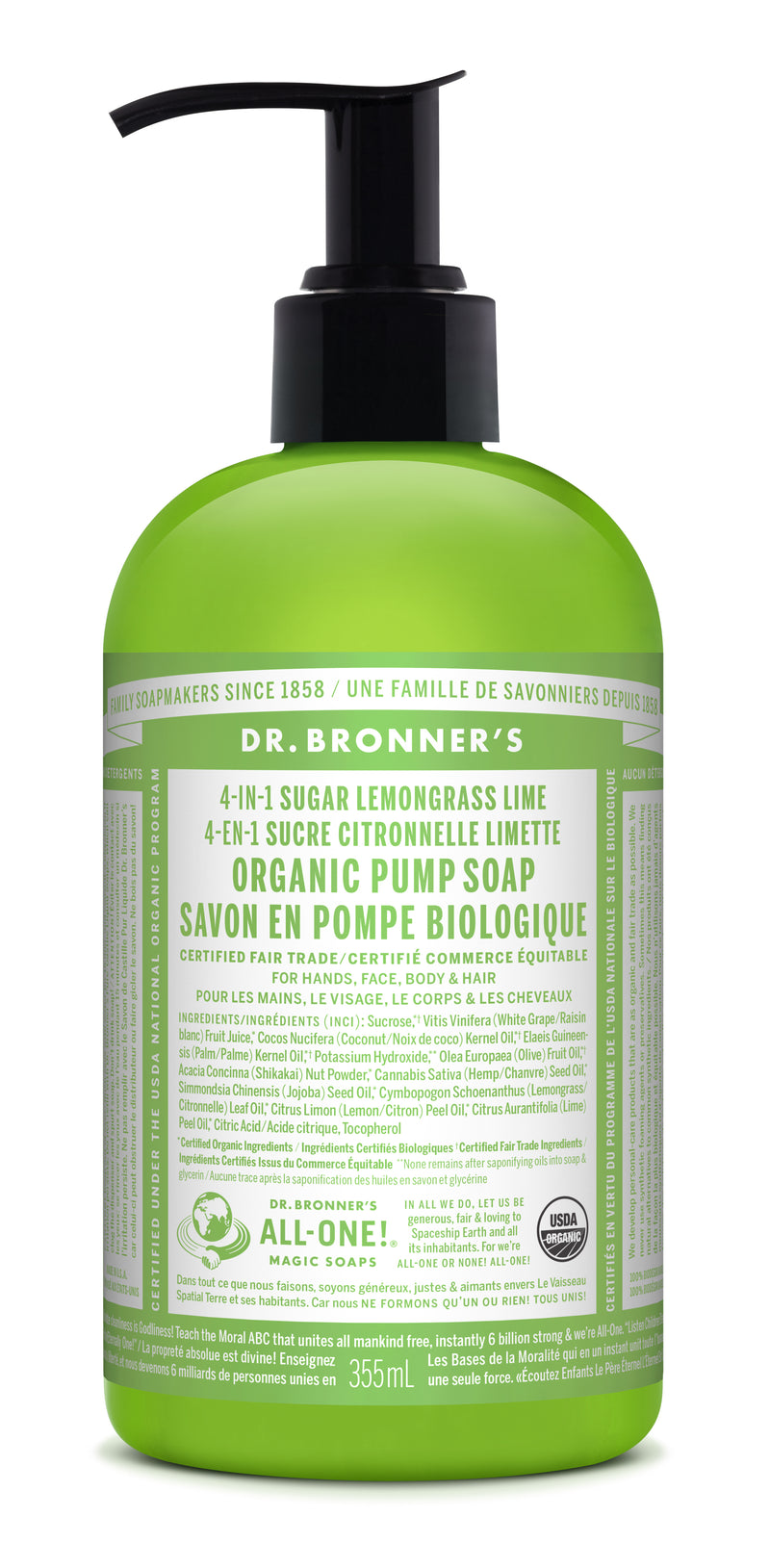 Lemongrass Lime Sugar Pump Soap