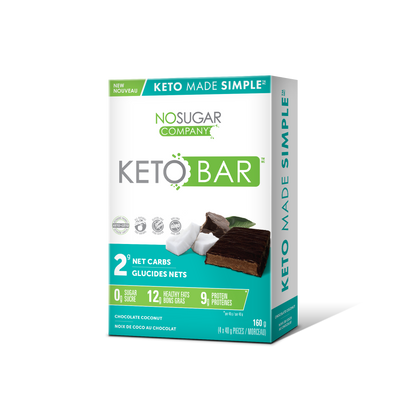 No Sugar Keto Bar Chocolate Coconut